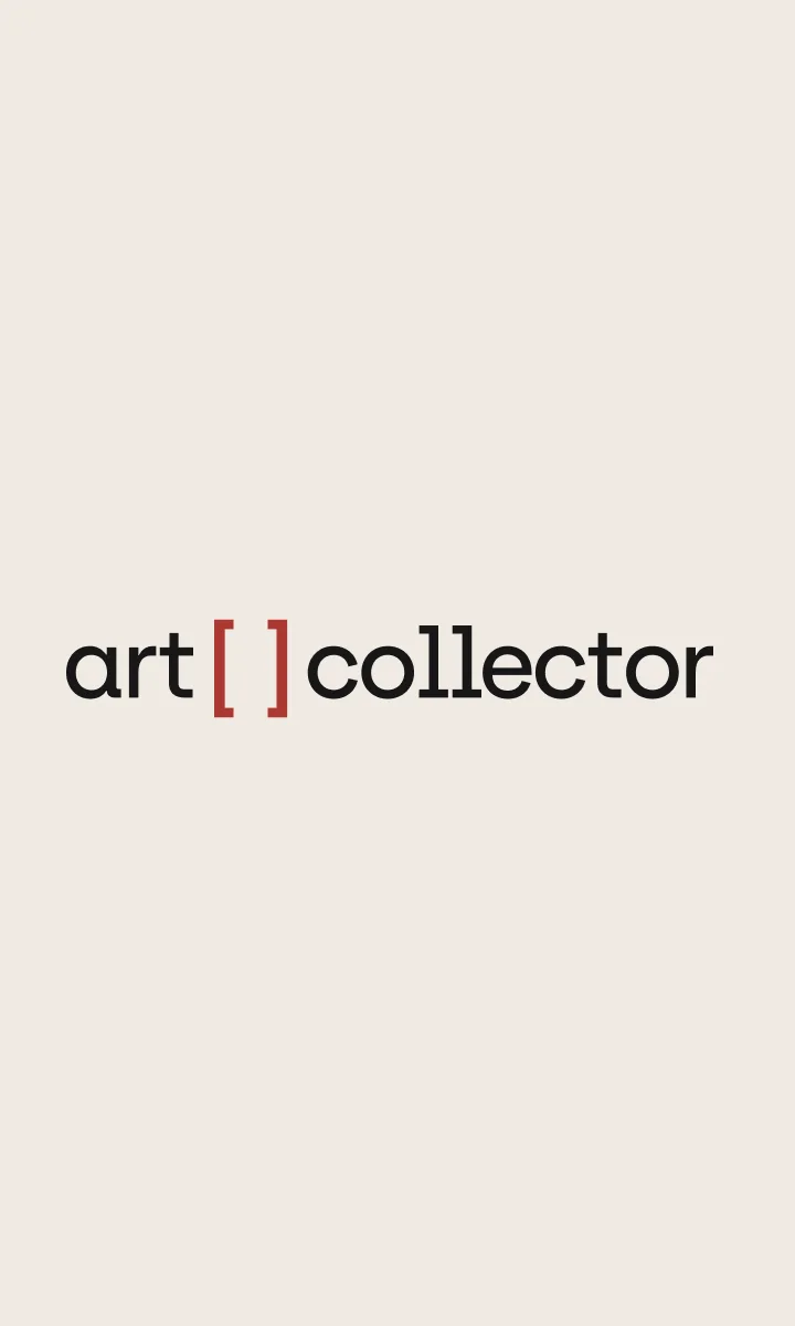 Logotype art [ ] collector sur fond papier.